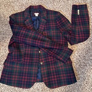Wool plaid J. Crew blazer size 12
